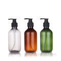 PET 300ml 500ml amber plastic bottle for shampoo